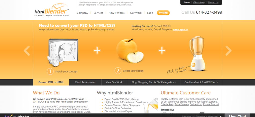 Paid services to convert PSD to HTML Online 4
