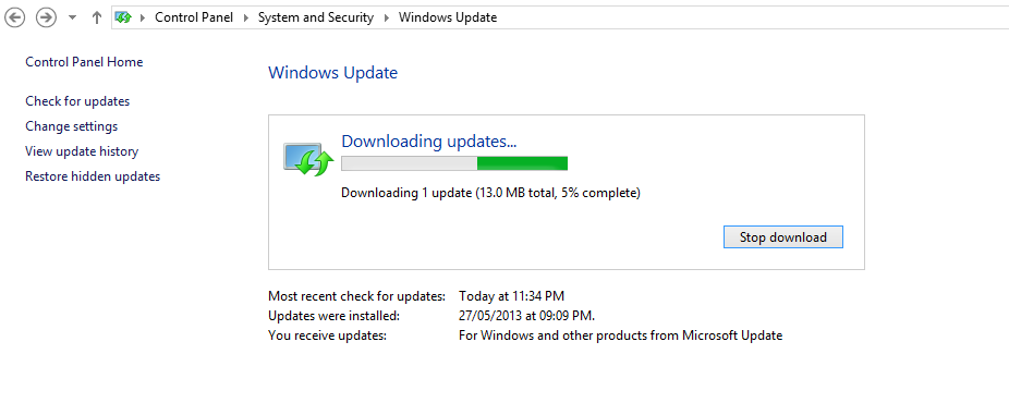 windows 8.1 update